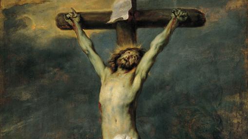 «Cristo en la Cruz», de Van Dyck. Detalle