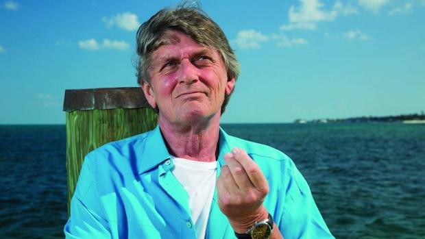 Mike Oldfield, en su casa de Nassau