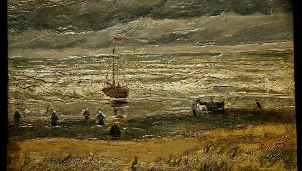 «Vista de la playa en Scheveningen» (1882), uno de los Van Gogh recuperados