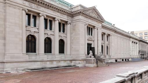 Fachada de la Hispanic Society, al norte de Manhattan