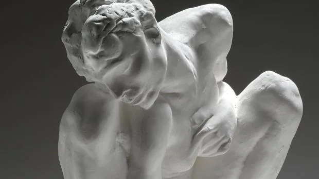«Mujer en cuclillas», obra de Rodin
