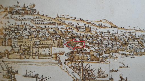 La iglesia era el primer edificio oficial que los españoles encontraban tras desembarcar en el puerto