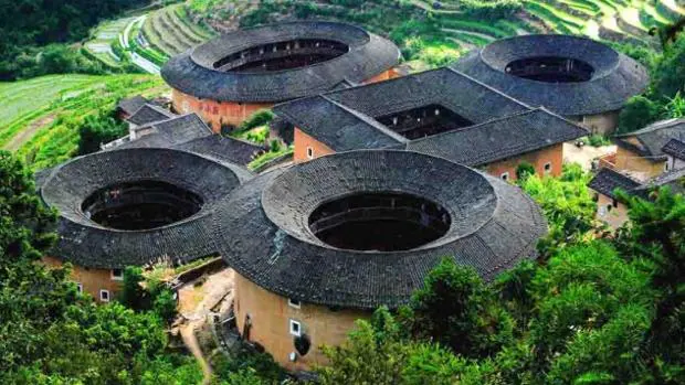 Las «casas redondas», en la región suroccidental china de Fujian, datan del siglo XII y ahora están en peligro de extinción