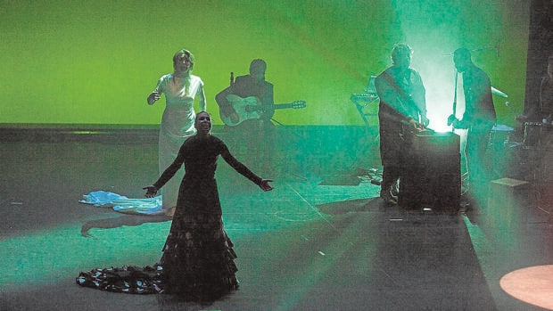 Momento del estreno en el Teatro Góngora de Córdoba