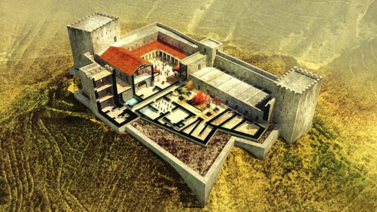 Reconstrucción de la fortaleza de Maqueronte