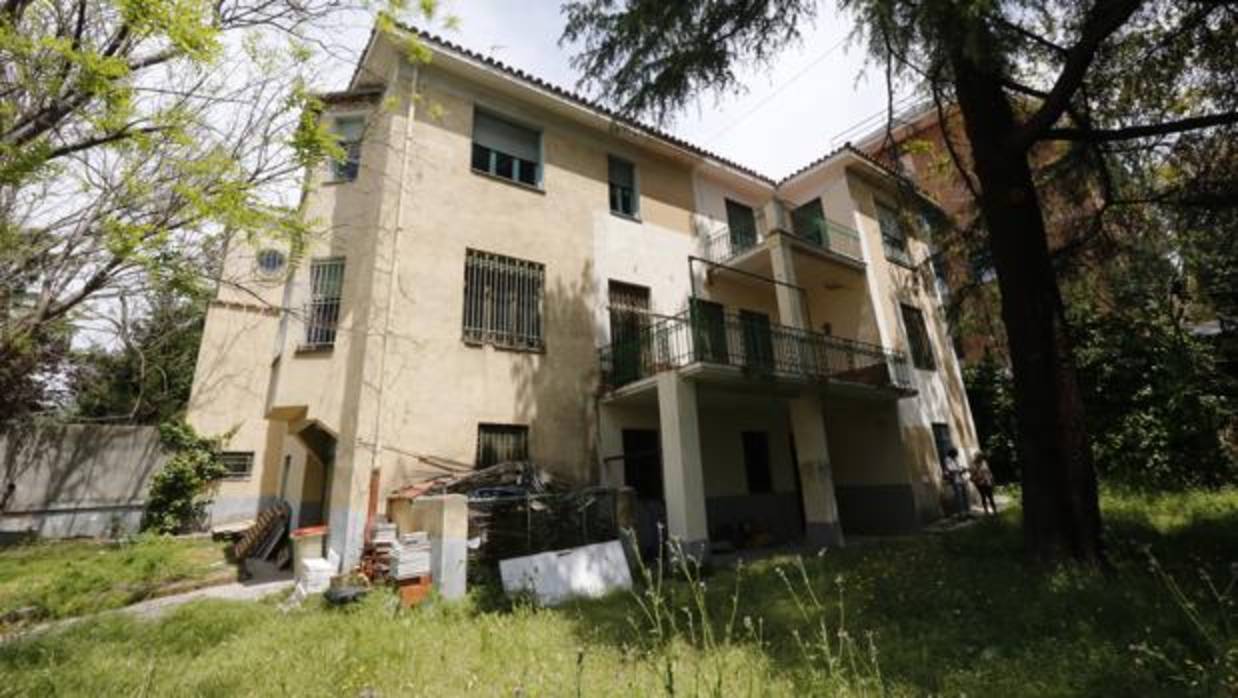 Vista trasera de la casa donde vivió Vicente Aleixandre, en Madrid