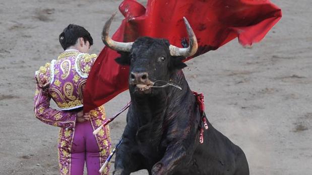 José Garrido torea a un Jandilla