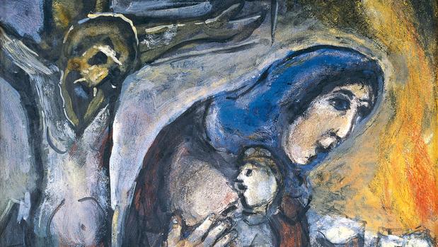 «Crucifixión», de Marc Chagall