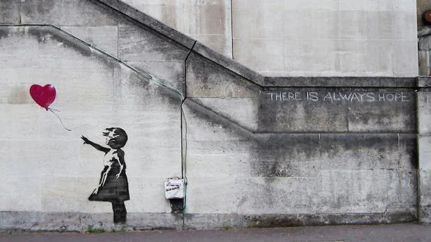 La obra «Balloon Girl», de Banksy