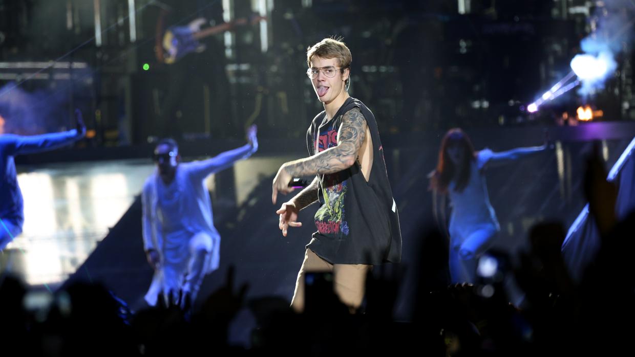 Justin Bieber, durante su concierto en Barcelona el pasado año