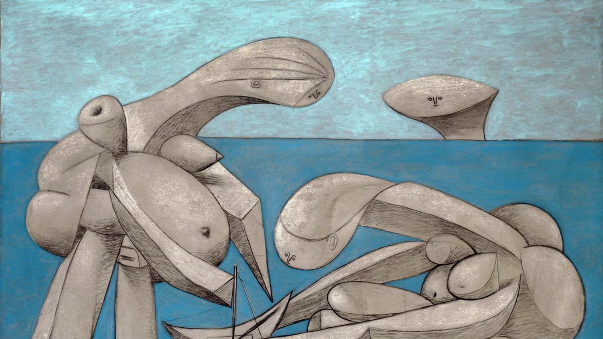 «En la playa» (1937), de Picasso. Colección Peggy Guggenheim, Venecia