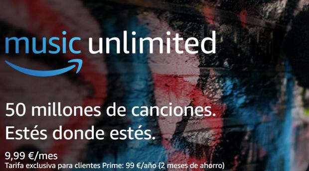 Amazon lanza en España un servicio de música en streaming por 9,99 euros al mes