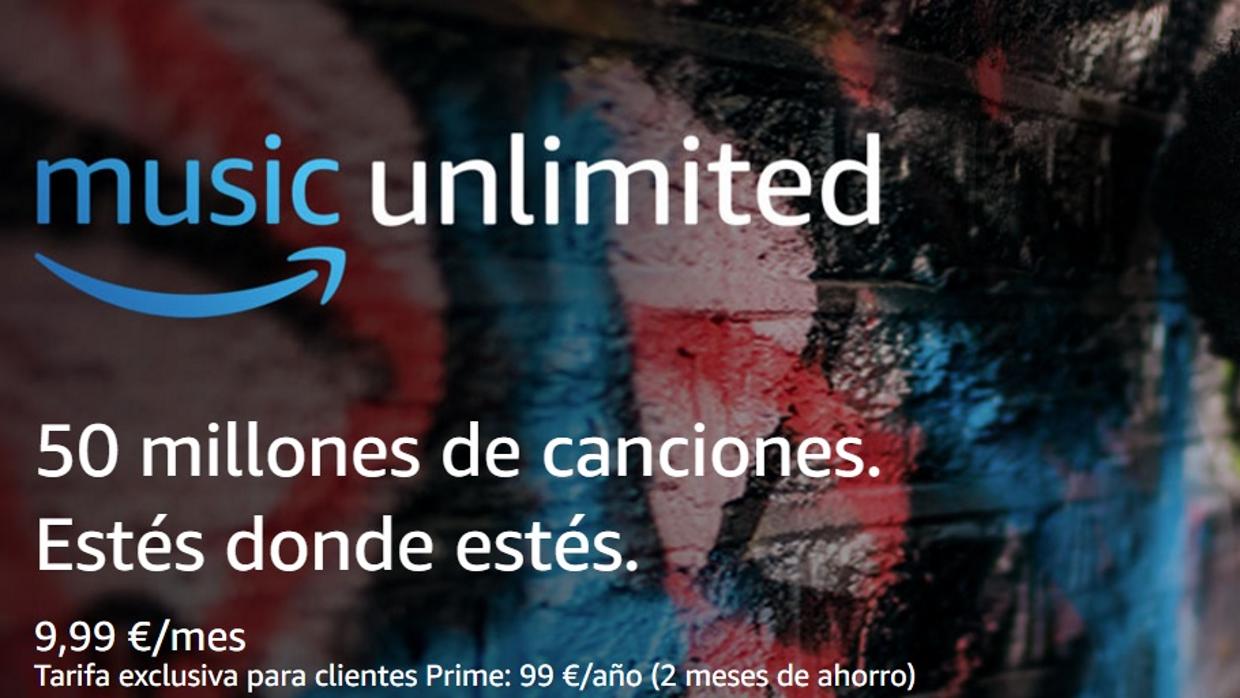 Amazon lanza en España un servicio de música en streaming por 9,99 euros al mes