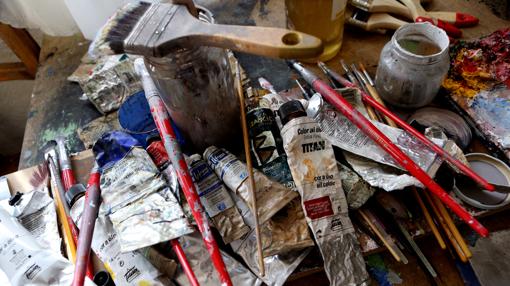 Detalle de los materiales acumulados en el estudio