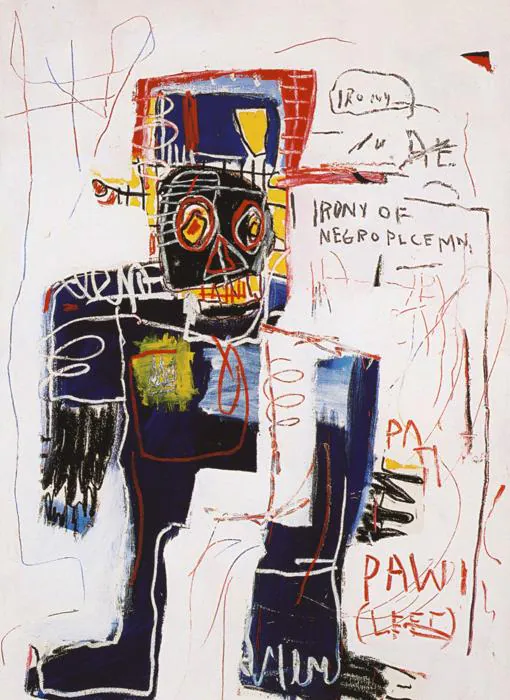 «Irony of the Negro Policeman», de Jean-Michel Basquiat