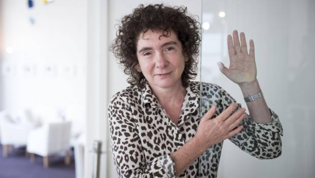 La escritora Jeanette Winterson, fotografiada en Madrid poco antes de la entrevista