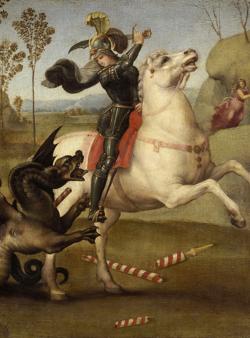 «San Jorge y el Dragón» (1505), de Rafael