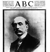 Portada de ABC del 9 de marzo de 1921, con la noticia de la muerte de Eduardo Dato