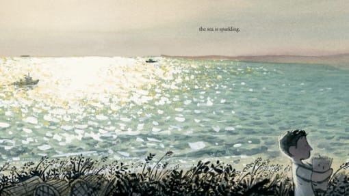 Ilustración de «Town is by the sea»