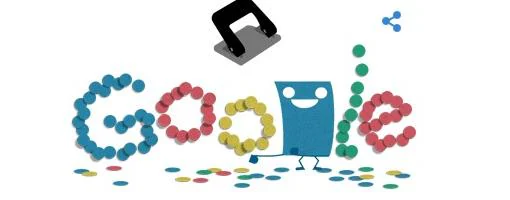 El 'doodle' con el que se rinde homenaje a la perforadora de papel