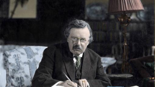 El escritor británico G. K. Chesterton (1874-1936)