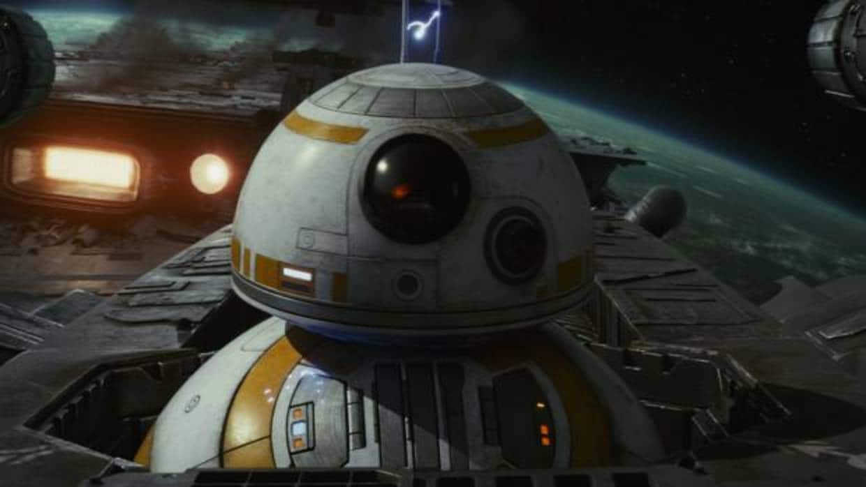 BB-8, en una escena de «Star Wars: Los últimos Jedi»