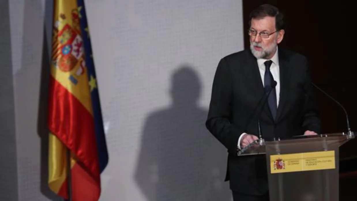 Mariano Rajoy, durante la presentación de «El español, lengua global»