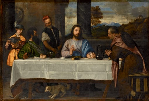 «La cena de Emaús», de Tiziano