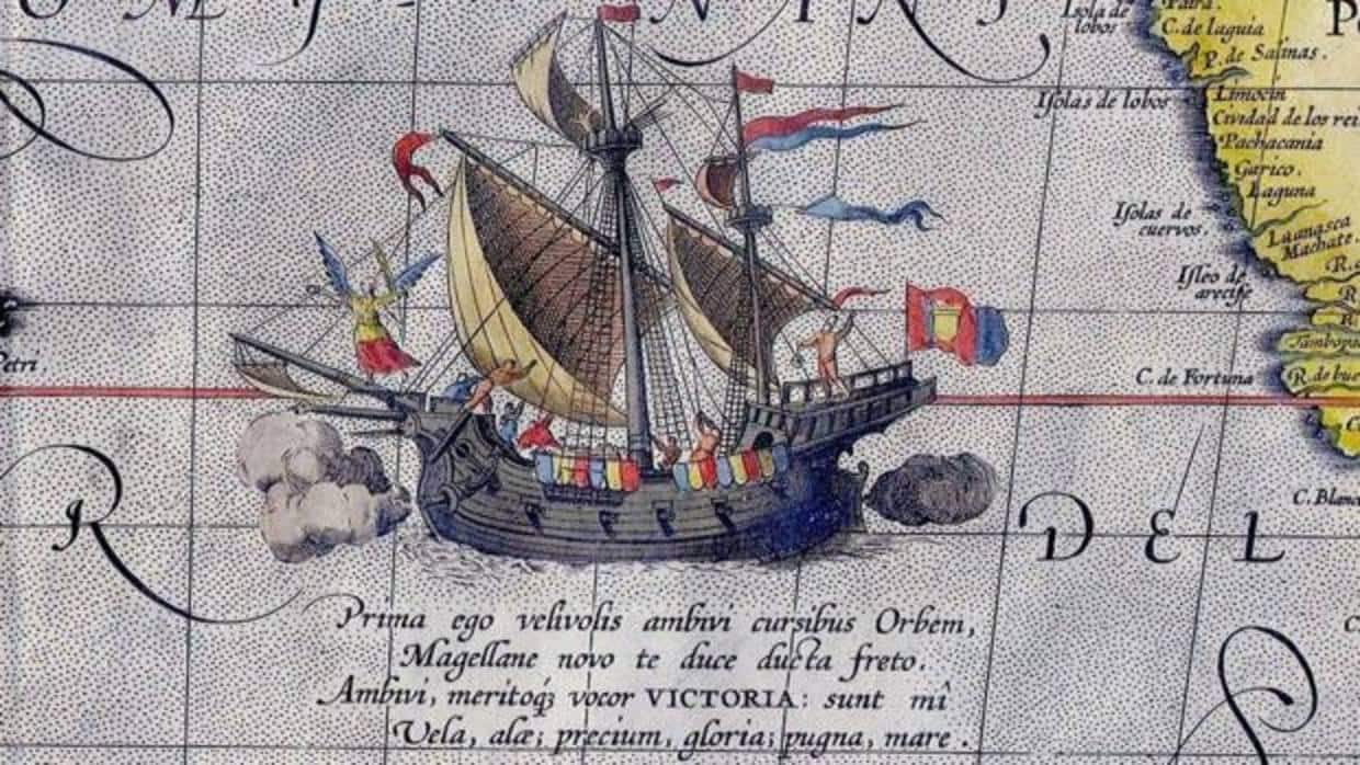La Victoria en un mapa de Abraham Ortelius de 1589