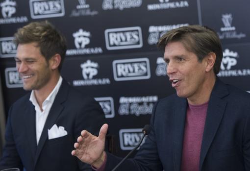 Los hermanos Cordobeses, durante la rueda de prensa en Madrid