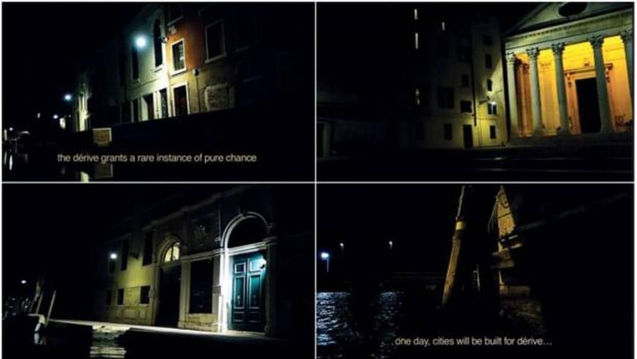 Imágenes del vídeo «Dérive Veneziane», de Muntadas