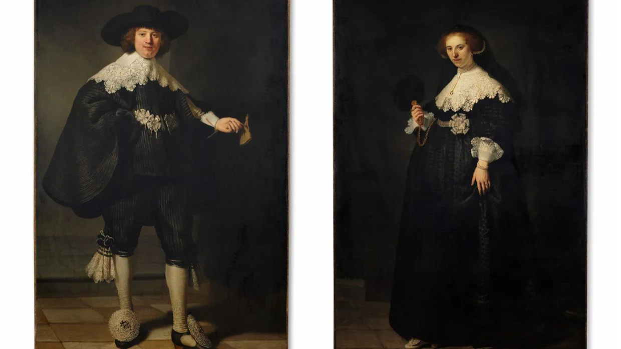«Retrato de Marten Soolmans» y «Retrato de Oopjen Coppit», de Rembrandt