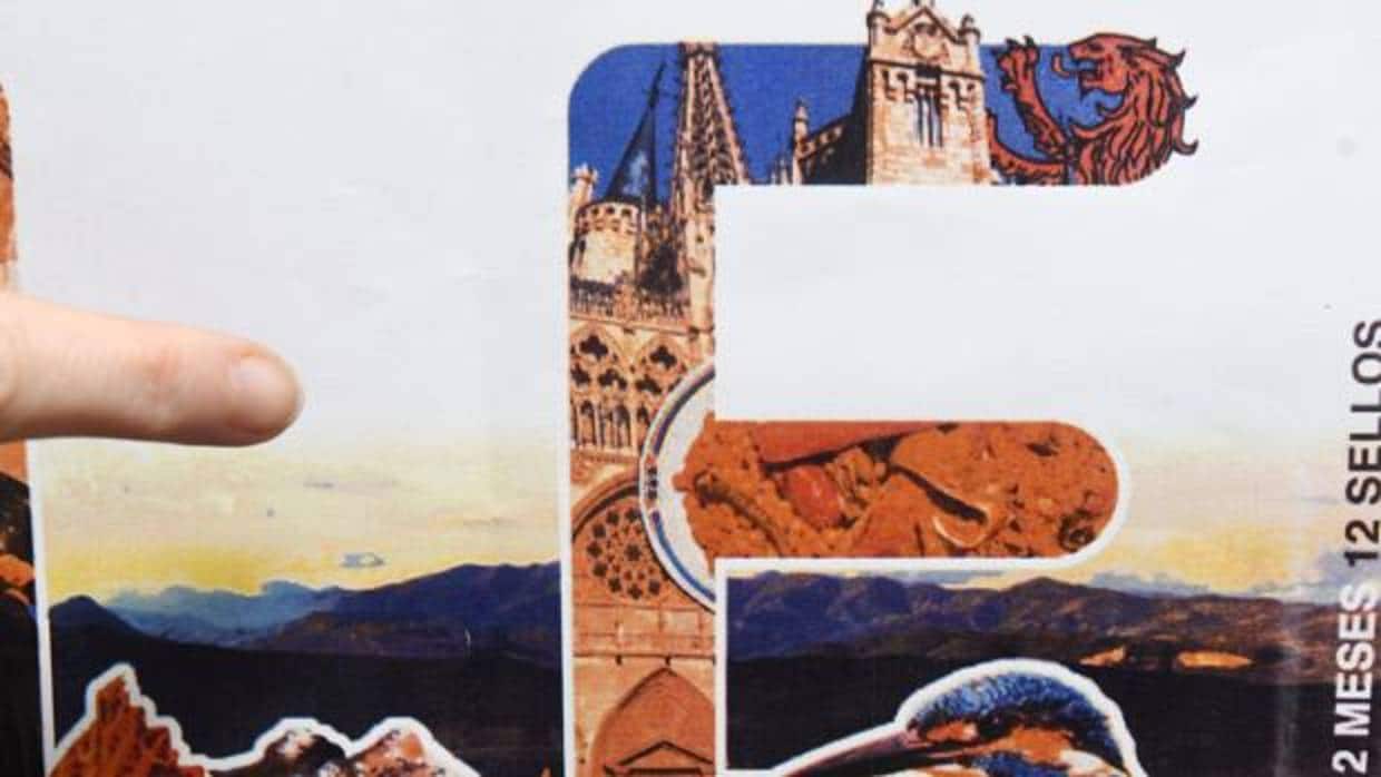 Detalle de la catedral de Burgos en el sello que Correos dedica a León