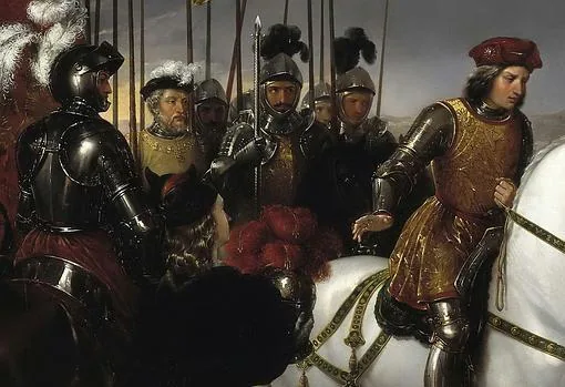 Al fondo, Diego García de Paredes, el gigante extremeño que usó el «Gran Capitán» para atemorizar a los franceses