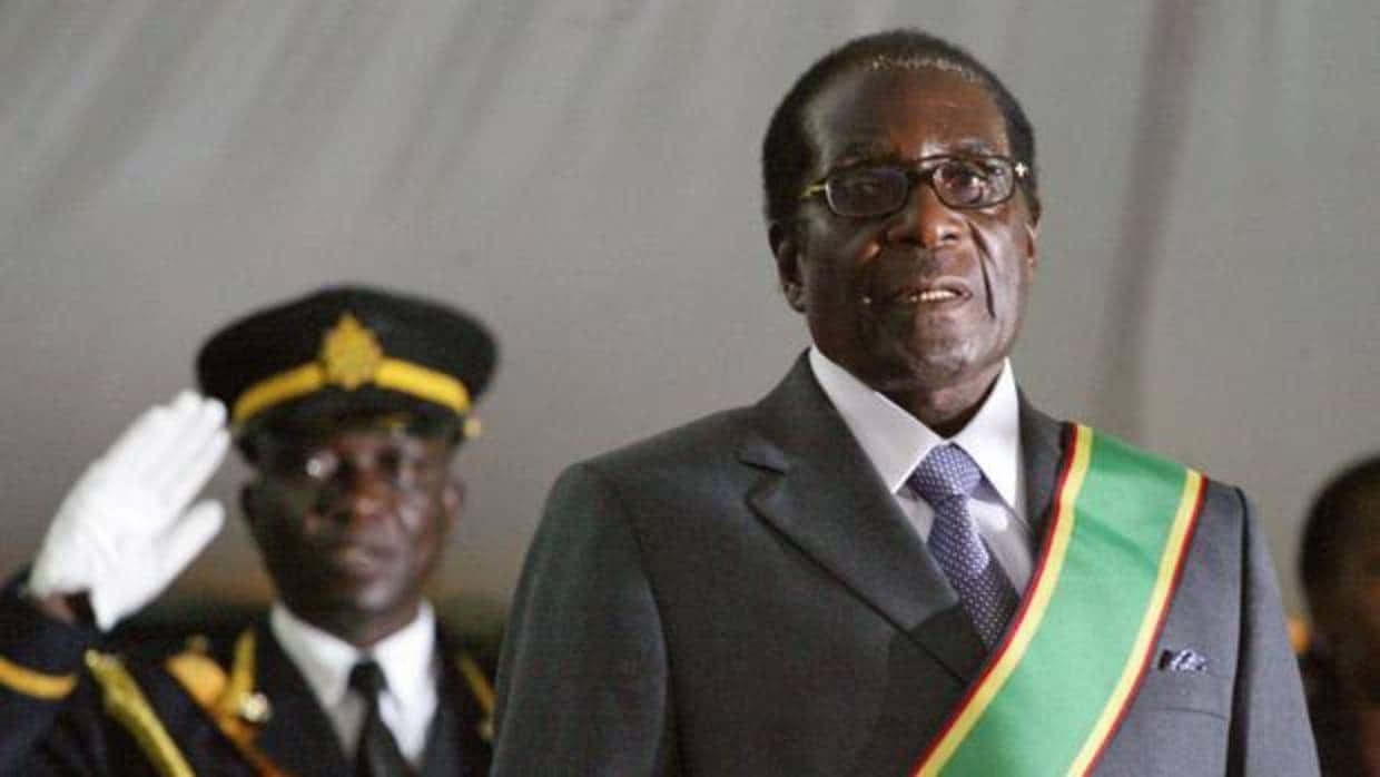 Robert Mugabe, expresidente de Zimbabue, en 2008