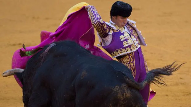 El Fandi, oreja de un bravo toro de Fuente Ymbro en Sevilla