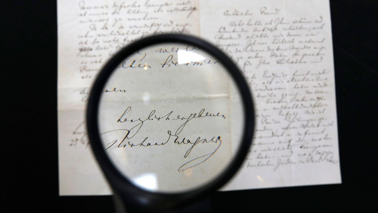 La carta antisemita del compositor Richard Wagner se expone en la casa de subastas
