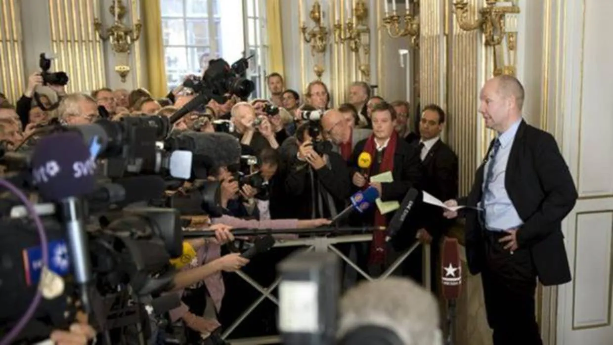 Peter Englund, que ya ha abandonado la Academia, anuncia el Nobel de Literatura en 2009