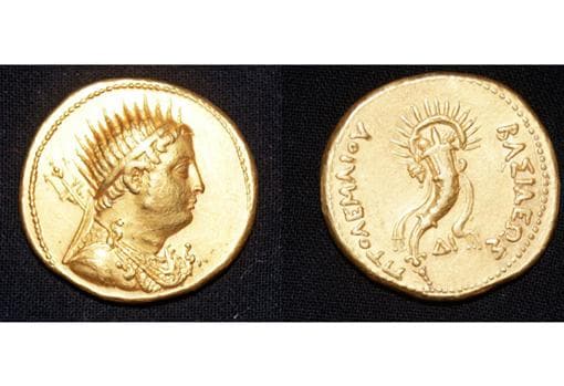 La moneda con el rostro de Ptolomeo III