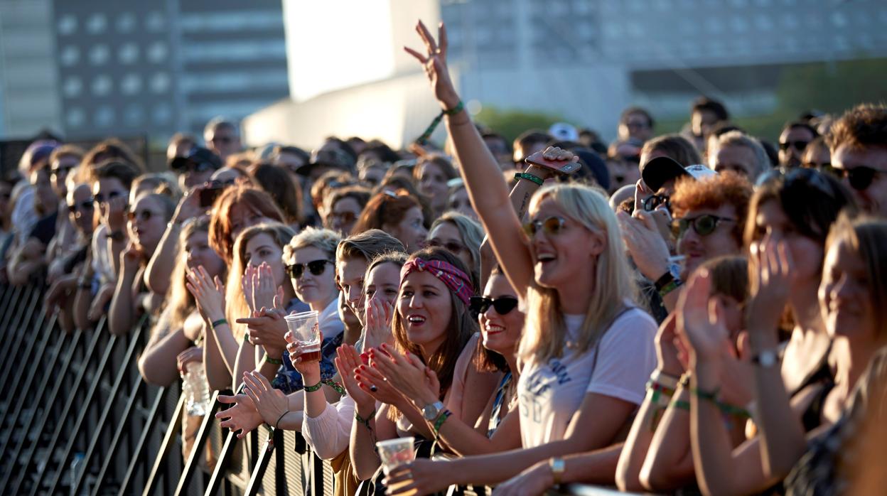 Público del Primavera Sound, ayer en el Forum