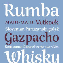 Tipografía «Rumba»