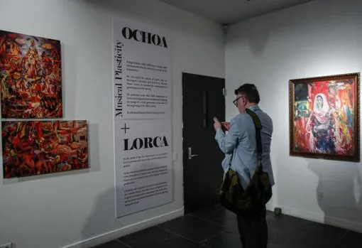 El Instituto Cervantes de NY inauguró el 14 de junio la exposición «Ochoa + Lorca, plástica musical»