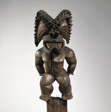 Figura del Dios Kuka'ilimoku. Islas hawaianas