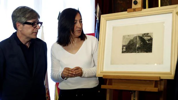 Recuperan un extraño grabado que mezcla los dos únicos paisajes que hizo Goya