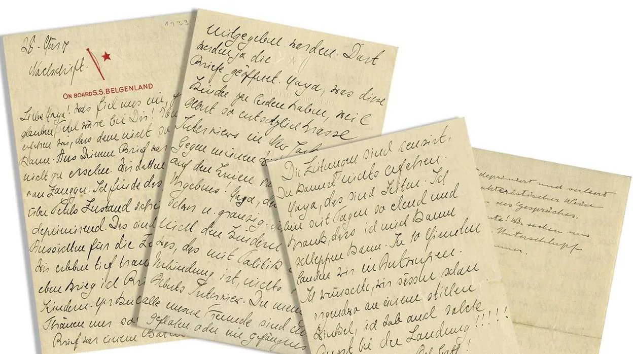 La carta de Albert Einstein y su esposa Elsa a Maja Winteler-Einstein el 28 de marzo de 1933