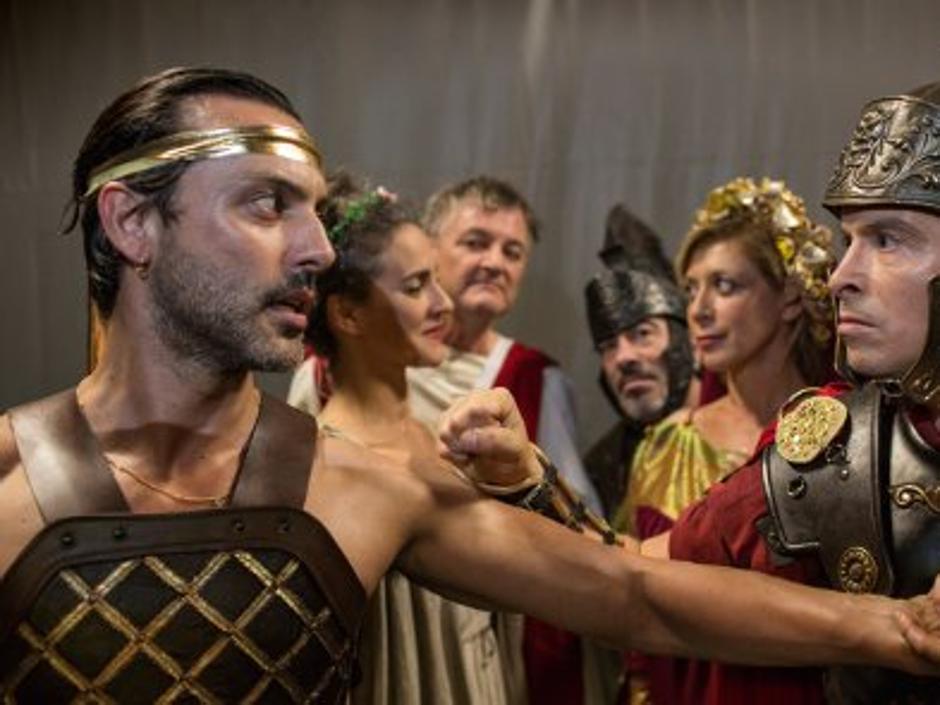 Los protagonistas de la versión de «Ben-Hur» de Yllana