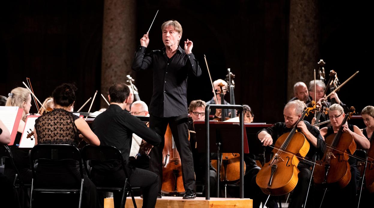 Esa Pekka-Salonen, durante el concierto