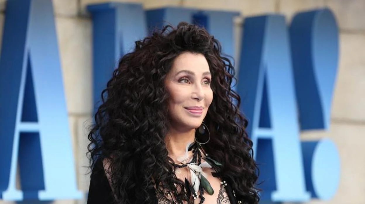 Cher durante la presentación mundial de «¡Mamma Mia! Una y otra vez» en Londres