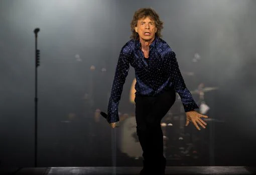 Jagger, en 2017, durante la última actuación de los Stones en Barcelona