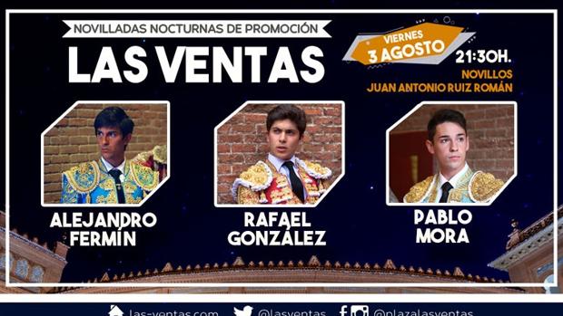 Todo listo para la final del certamen de novilladas nocturnas en Las Ventas